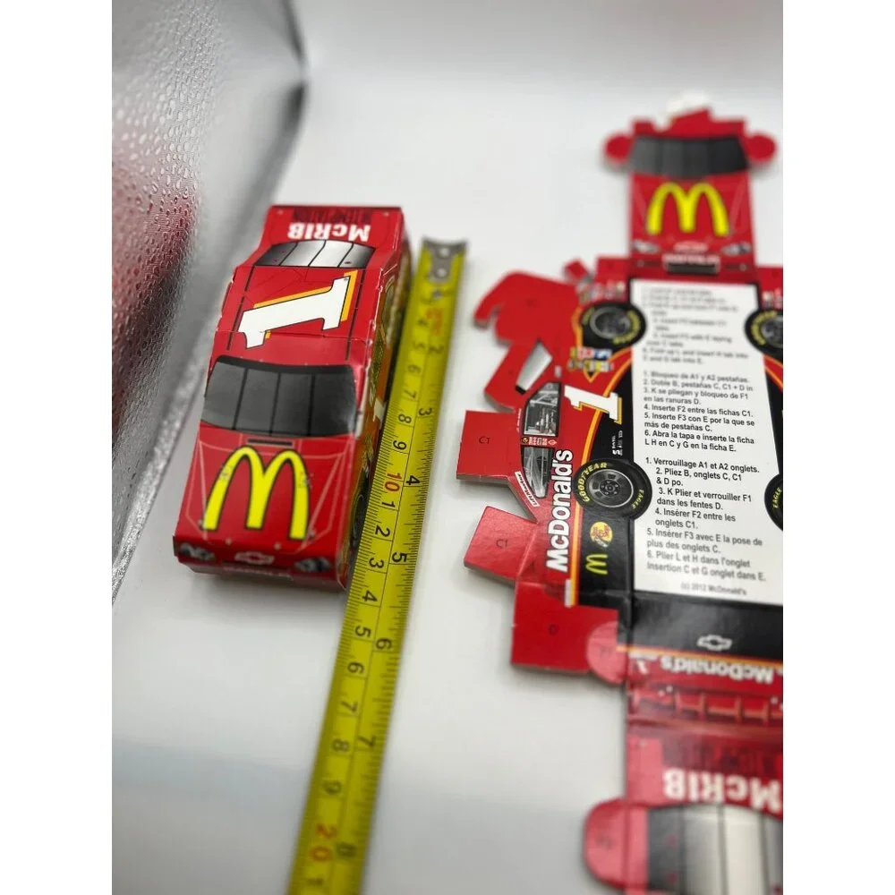 McDonald’s 2012 Promotional McRib Cardboard Build Your Own Race Car Lot of 9 New